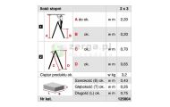 obrazek KRAUSE SePro D drabina dwustronna anodowana 2x3 wys.rob. 2,20m 125804