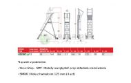 obrazek FARAONE Pomost / drabina magazynowa 15 stopnie wys.rob. 5,64m 450/SMT