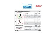 obrazek KRAUSE Drabina wolnostojaca Solido 4 stopnie wys. robocza 2,85 m 126634