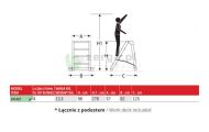 obrazek FARAONE CM60 profesjonalne schody 4 stopnie szer. 47cm wys.rob. 2,98m CM4LP