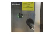 obrazek FARAONE Pomost / drabina magazynowa z elektrycznym podestem ładunkowym, 8 stopni, wys.rob. 3,74m PIK20