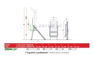 obrazek FARAONE CM50 Profesjonalne schody, 4 stopnie, Wys.rob. 2,74m, CM50.04