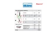 obrazek KRAUSE Drabina wolnostojąca SEPURO 6 stopni wys. robocza 3,25 m 127242