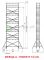 DRABEX Rusztowanie przejezdne (0,65x3,00m) wys.rob. 11,99m RA 1130 TYP 324A - podesty co 2m