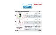 obrazek KRAUSE Drabina wolnostojaca anodowana Securo 4 stopnie wys. robocza 2,85 m 126429