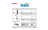 obrazek KRAUSE Drabina wolnostojąca SAFETY 5 stopni wys.rob. 3,05m 126337