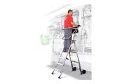 obrazek FARAONE Drabina platformowa 4 stopniowa wys.rob. 2,76m  PL4 