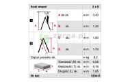 obrazek KRAUSE MONTO Dopplo drabina dwustronna 2x8 wys.rob. 3,30m 120441