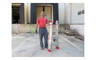 obrazek FARAONE model SUPER TELES Drabina teleskopowa 2x8 szczebli, wys.rob. 3,58m TELES.T4S