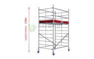 obrazek KRAUSE ProTec XXL Rusztowanie aluminiowe jezdne 2,0x1,4 m, wys.rob. 4,3m - 911124 ***ZAPROPONUJ SWOJĄ CENĘ***