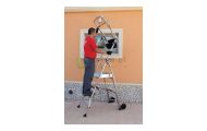 obrazek FARAONE Drabina platformowa 4 stopniowa wys.rob. 2,76m  PL4 