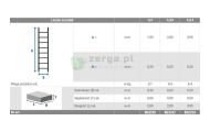 obrazek KRAUSE Drabina kominiarska aluminiowa brązowa z 14 szczeblami dł. 3,95m 804754