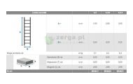 obrazek KRAUSE Drabina kominiarska aluminiowa z 10 szczeblami dł. 2,80m 804624