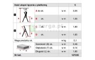 obrazek KRAUSE Drabina wolnostojąca SEPURO 5 stopni wys. robocza 3,05 m 127235