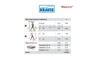 obrazek KRAUSE Drabina wolnostojąca SEPURO 4 stopnie wys. robocza 2,85 m 127228