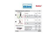 obrazek KRAUSE Drabina wolnostojaca Solido 8 stopni wys. robocza 3,70 m 126672