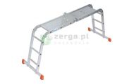 obrazek KRAUSE MONTO uniwersalna drabina przegubowa MultiMatic 4x3 wys.rob. 4,40m 120632/120687