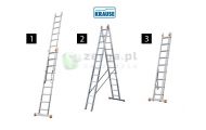 obrazek KRAUSE MONTO drabina rozstawno-przystawna DUBILO 2x12 wys.rob. 6,85m 129505