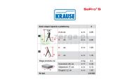 obrazek KRAUSE Drabina wolnostojaca anodowana SePro S 4 stopnie wys. robocza 2,85 m 124180