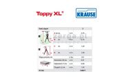 obrazek KRAUSE Schodki składane TOPPY XL, 3 stopnie wys.rob. 2,75m 130877 *** ZAPROPONUJ SWOJĄ CENĘ ***