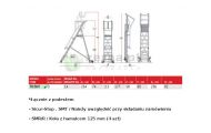 obrazek FARAONE Pomost / drabina magazynowa 3 stopnie wys.rob. 2,74m 70/SMT 