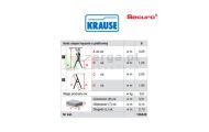 obrazek KRAUSE Drabina wolnostojaca anodowana Securo 6 stopni wys. robocza 3,25 m 126443