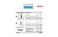 obrazek KRAUSE Drabina wolnostojaca Solido 6 stopni wys. robocza 3,30 m 126658